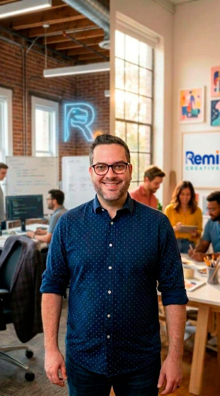 Aldo Rendón Migliuolo, founder of Remi Creative, in Kelowna BC